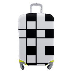 Black And White Pattern Luggage Cover (small) by Amaryn4rt