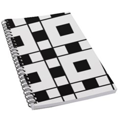 Black And White Pattern 5 5  X 8 5  Notebook by Amaryn4rt