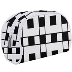 Black And White Pattern Make Up Case (large) by Amaryn4rt