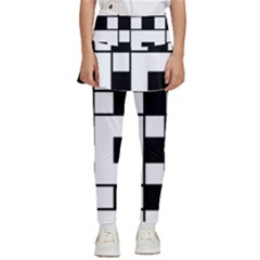 Black And White Pattern Kids  Skirted Pants by Amaryn4rt