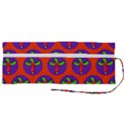 Christmas Candles Seamless Pattern Roll Up Canvas Pencil Holder (M) View2