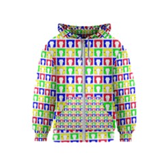 Colorful Seamless Pattern Kids  Zipper Hoodie by Amaryn4rt