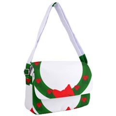 Holiday Wreath Courier Bag by Amaryn4rt