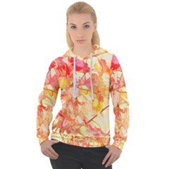 Monotype Art Pattern Leaves Colored Autumn Women s Overhead Hoodie by Amaryn4rt