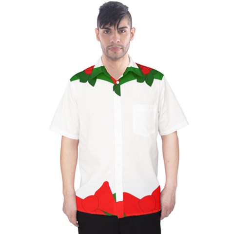 Holiday Wreath Men s Hawaii Shirt by Amaryn4rt