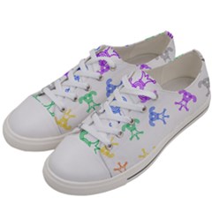 Rainbow Clown Pattern Men s Low Top Canvas Sneakers by Amaryn4rt