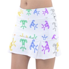 Rainbow Clown Pattern Classic Tennis Skirt by Amaryn4rt