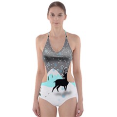 Rocky Mountain High Colorado Cut-out One Piece Swimsuit by Amaryn4rt