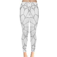 Roses Stained Glass Everyday Leggings  by Amaryn4rt