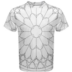 Roses Stained Glass Men s Cotton T-shirt by Amaryn4rt