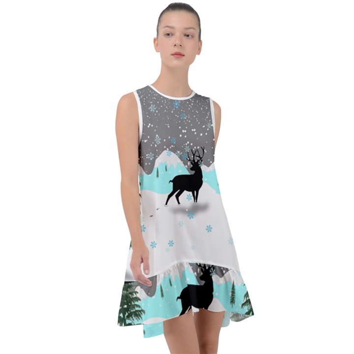 Rocky Mountain High Colorado Frill Swing Dress