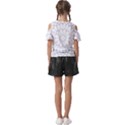 Roses Stained Glass Kids  Butterfly Cutout T-Shirt View2