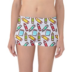 Seamless Pixel Art Pattern Boyleg Bikini Bottoms by Amaryn4rt