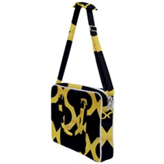 Seamless Gold Pattern Cross Body Office Bag by Amaryn4rt