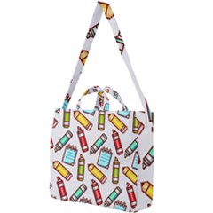 Seamless Pixel Art Pattern Square Shoulder Tote Bag by Amaryn4rt