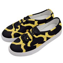 Seamless Gold Pattern Women s Classic Low Top Sneakers by Amaryn4rt