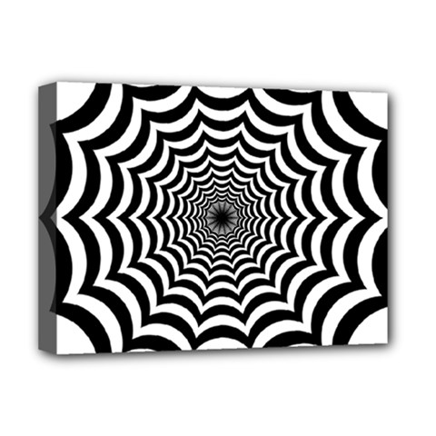 Spider Web Hypnotic Deluxe Canvas 16  X 12  (stretched)  by Amaryn4rt