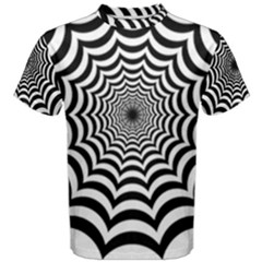 Spider Web Hypnotic Men s Cotton T-shirt by Amaryn4rt