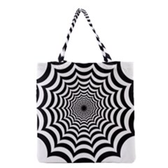 Spider Web Hypnotic Grocery Tote Bag by Amaryn4rt