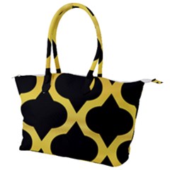 Seamless Gold Pattern Canvas Shoulder Bag by Amaryn4rt