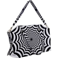 Spider Web Hypnotic Canvas Crossbody Bag by Amaryn4rt