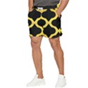 Seamless Gold Pattern Men s Runner Shorts View3