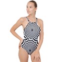 Spider Web Hypnotic High Neck One Piece Swimsuit View1