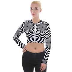 Spider Web Hypnotic Long Sleeve Cropped Velvet Jacket by Amaryn4rt