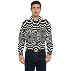 Spider Web Hypnotic Men s Long Sleeve Pocket Shirt  by Amaryn4rt