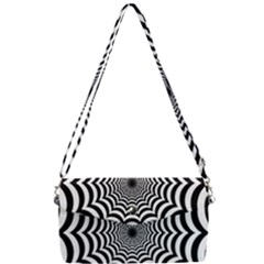 Spider Web Hypnotic Removable Strap Clutch Bag by Amaryn4rt