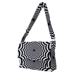 Spider Web Hypnotic Full Print Messenger Bag (m) by Amaryn4rt