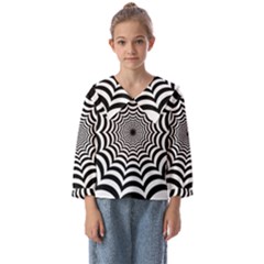 Spider Web Hypnotic Kids  Sailor Shirt by Amaryn4rt