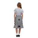 Spider Web Hypnotic Kids  Ruffle Flared Wrap Midi Skirt View4