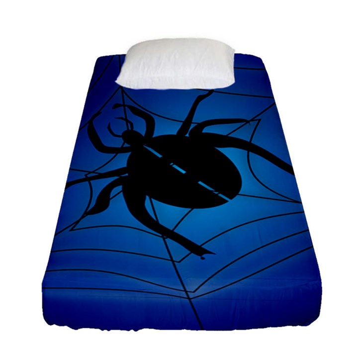 Spider On Web Fitted Sheet (Single Size)