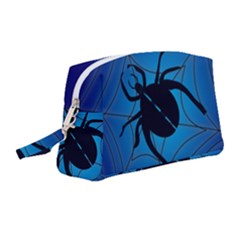 Spider On Web Wristlet Pouch Bag (medium) by Amaryn4rt