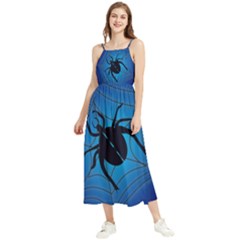 Spider On Web Boho Sleeveless Summer Dress by Amaryn4rt