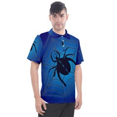 Spider On Web Men s Polo T-shirt by Amaryn4rt