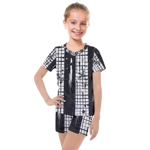 Whitney Museum Of American Art Kids  Mesh T-shirt And Shorts Set by Amaryn4rt