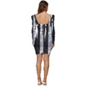 Whitney Museum Of American Art Women Long Sleeve Ruched Stretch Jersey Dress View4