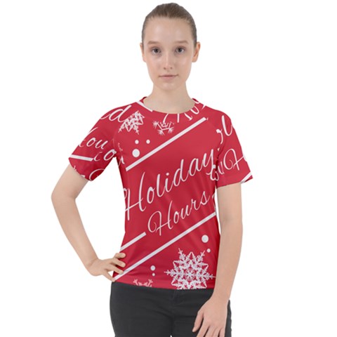 Winter Holiday Hours Women s Sport Raglan T-shirt by Amaryn4rt