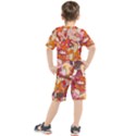 Abstract Abstraction Pattern Moder Kids  T-Shirt and Shorts Set View2