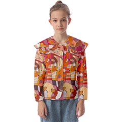 Abstract Abstraction Pattern Moder Kids  Peter Pan Collar Blouse by Amaryn4rt