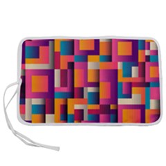 Abstract Background Geometry Blocks Pen Storage Case (s) by Amaryn4rt