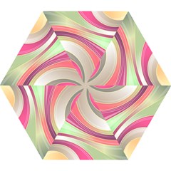 Abstract Colorful Background Wavy Mini Folding Umbrellas by Amaryn4rt