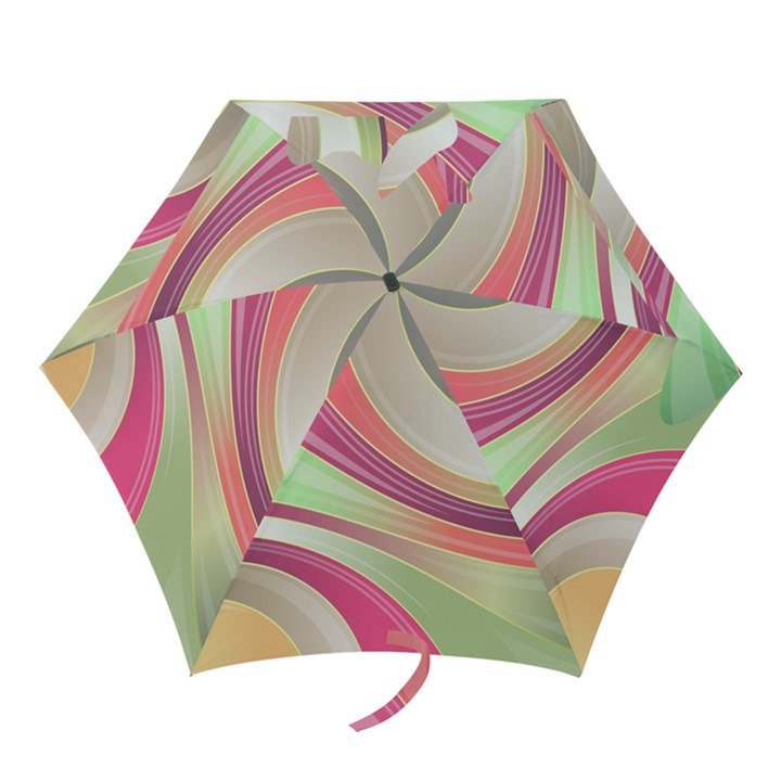 Abstract Colorful Background Wavy Mini Folding Umbrellas