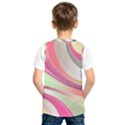 Abstract Colorful Background Wavy Kids  Basketball Tank Top View2