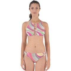 Abstract Colorful Background Wavy Perfectly Cut Out Bikini Set by Amaryn4rt