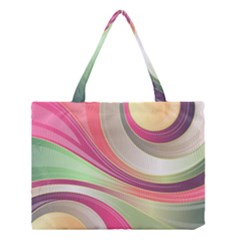 Abstract Colorful Background Wavy Medium Tote Bag by Amaryn4rt