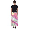 Abstract Colorful Background Wavy Flared Maxi Skirt View2