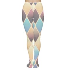 Abstract Colorful Diamond Background Tile Tights by Amaryn4rt